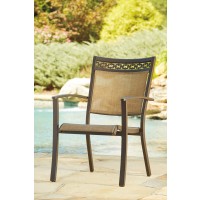 Carmadelia - Tan/Brown - Sling Chair (4/CN)