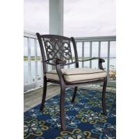 Burnella - Brown - Chair with Cushion (4/CN)