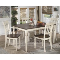 Whitesburg Rectangular Dining Room Table & 4 Side Chairs