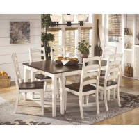 Whitesburg RECT Dining Room EXT Table & 6 Side Chairs
