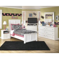 Bostwick Shoals Dresser, Mirror & Twin Panel Bed