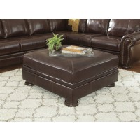 Banner - Coffee - Oversized Accent Ottoman